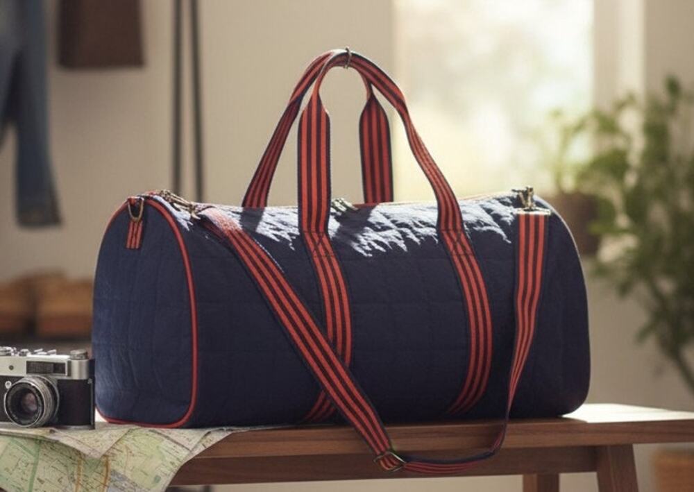 Universal Thread Blue Nylon Duffel Weekender Bag Travel Underseat Carry-On NWT